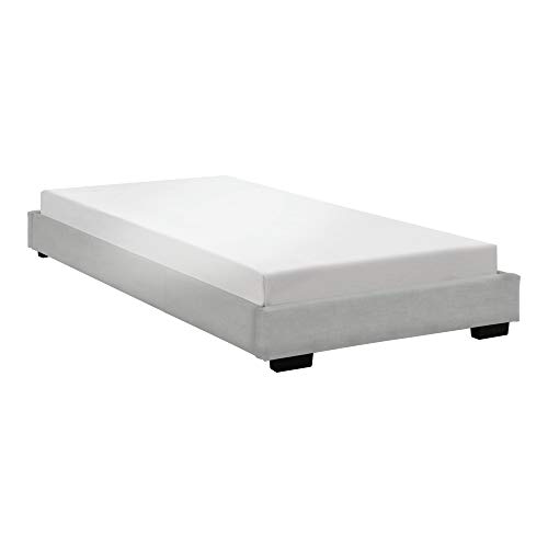 Corium Cama Individual Tapizado en Piel sintética 90 x 200 cm Somier Moderno con Listones para Cama Blanco