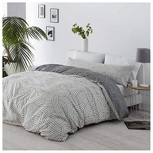 COTTON ARTEAN Funda Nordica Reversible Salinas Cama de 105 Cierre con Botones. HIPOALERGENICA