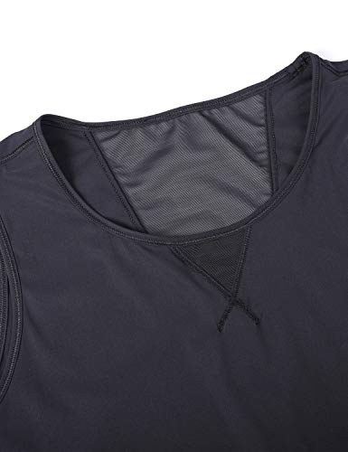 CRZ YOGA Camiseta Deportiva de Tirantes Prendas Deportivas para Mujer de Fitness Espalda Abierta Negro 38