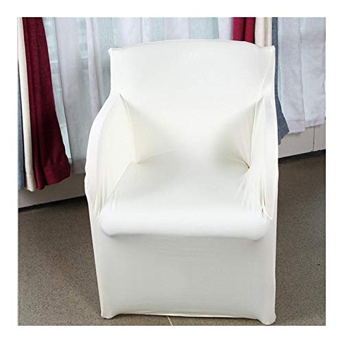 Cubierta Silla Fundas For Silla con Brazo Elástico Funda De Sillón De Spandex Funda For Silla De Fiesta De Boda Fundas For Sillones (Color : Beige, Specification : 73x55CM)