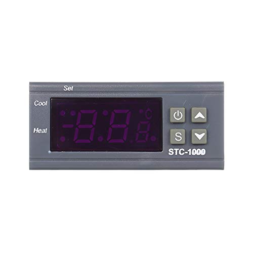 Decdeal 1 STC-1000 Controlador Digital de Temperatura Calefacci¨®n Refrigeraci¨®n Cent¨ªgrado Termostato 2 Rel¨¦s Salida con Sensor