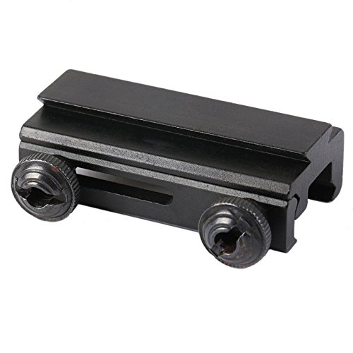 Dophee Adaptador de Base de Montaje de 20 mm de Cola de Milano de 11 mm Extensión del tejedor Picatinny Rail Alcance