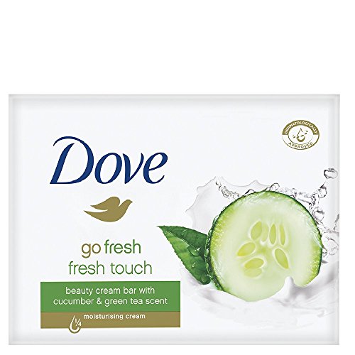 Dove - Barras de jabón Fresh Touch - aroma de pepino y té verde - (12 bares)