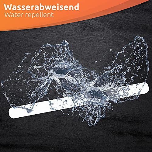 ECENCE Tiras antideslizantes para ducha y bañera, juego de 12 adhesivos antideslizantes para ducha y bañera, color transparente, alfombrilla para bañera antideslizante, fácil de soltar