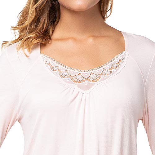 e.FEMME Eliza 684 - Camisón de viscosa para mujer salmón 40