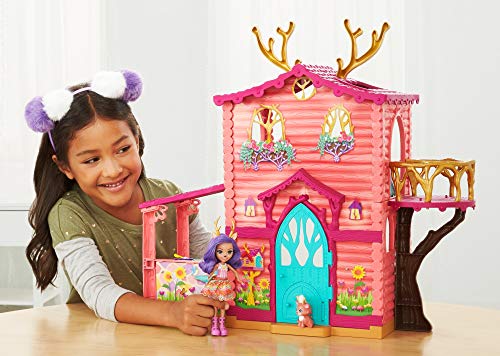 Enchantimals - Supercasa del bosque y muñeca Danessa, edad recomendada: 4 - 10 años (Mattel FRH50)