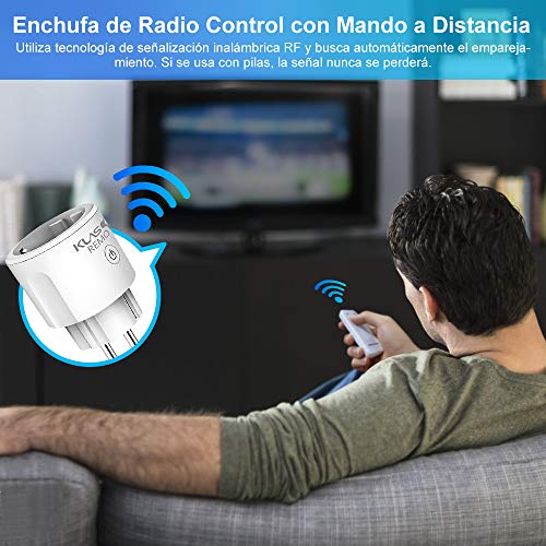 Enchufe Inteligente, Enchufe con mando a distancia,Enchufe con 1 Control Remoto Enchufe Smart 16A Smart Plug