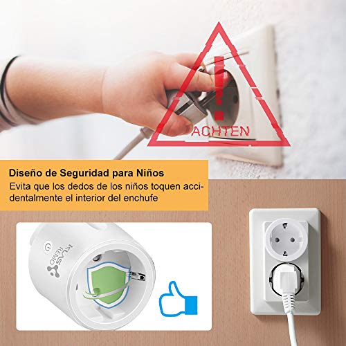 Enchufe Inteligente, Enchufe con mando a distancia,Enchufe con 1 Control Remoto Enchufe Smart 16A Smart Plug