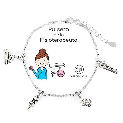 Eres lo mas mujer Pulseras Profesiones Plata (Fisioterapeuta, Masajista)