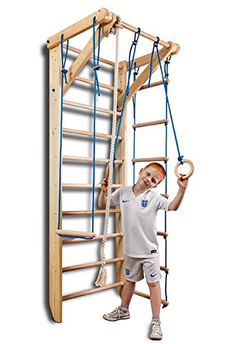 Escalera Sueca Barras de Pared Sport-2-240, Gimnasia de los niños en casa, Complejo Deportivo de Gimnasia