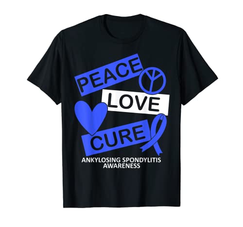 Espondilitis anquilosante Conciencia Paz Amor Cura Artritis Camiseta