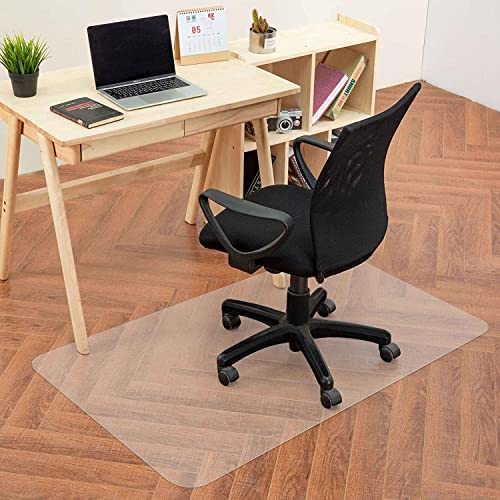 EUROTEX Tapete para Silla para Piso de Madera Dura, Protector de Piso Transparente, fácil de Limpiar, tapetes para Escritorio de computadora (rectángulo, tamaño 36 x 48 Pulgadas)