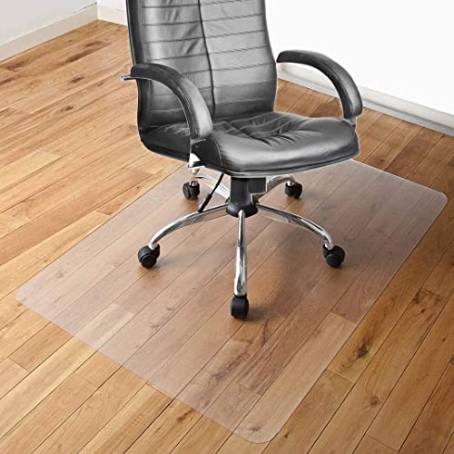 EUROTEX Tapete para Silla para Piso de Madera Dura, Protector de Piso Transparente, fácil de Limpiar, tapetes para Escritorio de computadora (rectángulo, tamaño 36 x 48 Pulgadas)