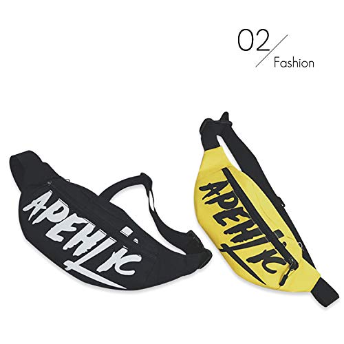 FANDARE Bolso Pecho Riñonera Deportiva Hombre Bolsos Cruzados Mujer Bandoleras Cruzada Bolsos Bandolera Mochilas Pequeñas Bolso Pecho Deportes Ciclismo Senderismo Viaje Gym Bolsa de Lona Amarillo