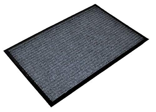 Felpudo Entrada casa, Felpudo Goma Exterior, Alfombra Entrada casa Interior, Lavable, Antideslizante, Absorbente, Alfombra Limpia Zapatos, Pasillo, Cocina, Dormitorio, 40x60 (Gris)