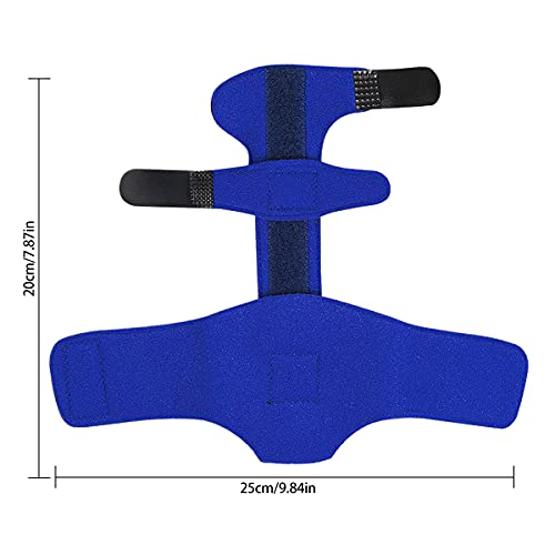 Férula de Dedo,Forreen 2 Piezas Dedo Extensión Férula Inmovilización de Nudillos Férula de Gatillo Correa de Fijación Ajustable para Dolor Artritis Lesiones Deportivas Fracturas Dedos,Azul