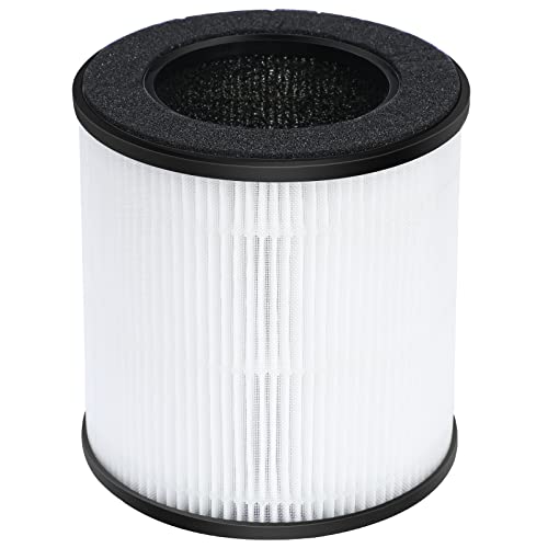 Filtro de Recambio para Purificador de Aire B-D02M, Nivel de Filtro H13, Prefiltro, Filtro de Carbón Activado y Filtro HEPA H13, Filtración del 99,97%