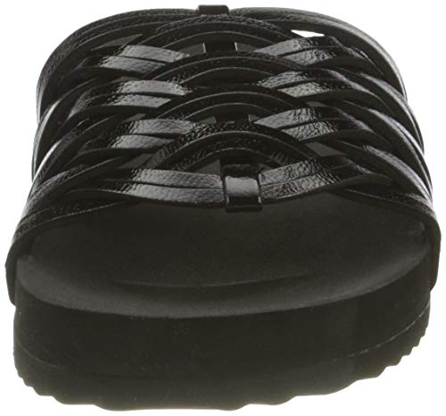 flip*flop Pool Braid, Sandalias Mujer, Negro/Negro Metalizado 0112, 40 EU