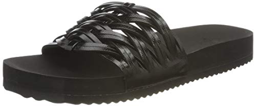 flip*flop Pool Braid, Sandalias Mujer, Negro/Negro Metalizado 0112, 40 EU