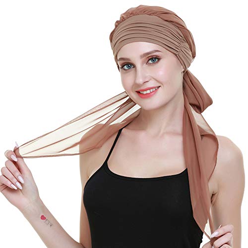 FocusCare Cabeza de Turbante Wrap para Mujeres quimio Bamboo Sombreros para el cáncer