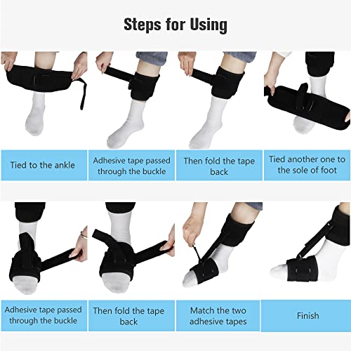 Foecy Férula para pies, férula para fascitis plantar, soporte ortopédico de pie para tendinitis, dolor de talón y tobillo, día y noche, 1 pieza