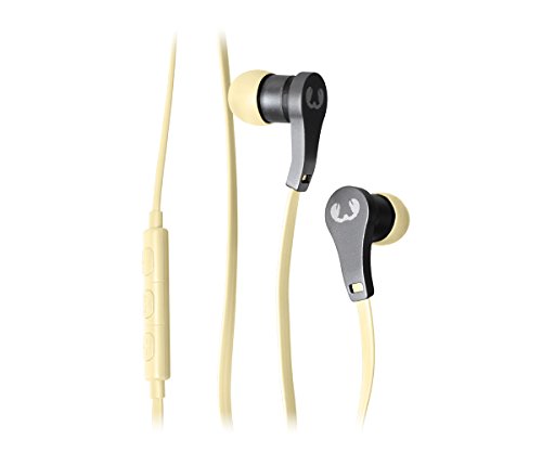 Fresh 'N Rebel Lace Earbuds Buttercup - Auricular alámbrico intraural, color amarillo pastel