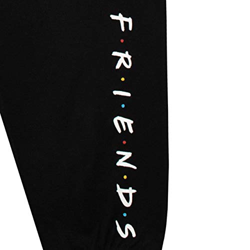 FRIENDS Pijamas de Manga Corta para niñas Central Perk Negro 9-10 Años