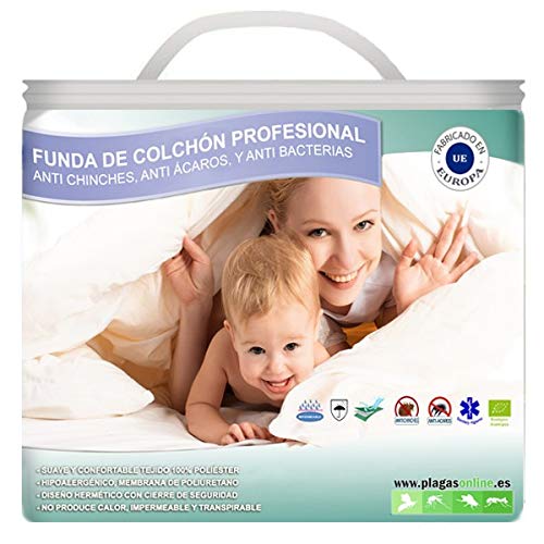 Fundas Anti Chinches, Ácaros y Bacterias - Protector Almohada (40x75) (Todas Las Medidas de Colchón y Almohada)