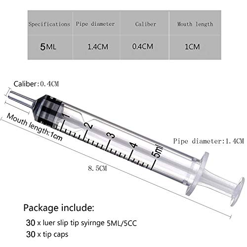 Gebildet Jeringa Punta Roma Aguja y Capuchón - 20ml, 10ml, 5ml, 1ml Jeringas 16ga 18ga 19ga 21ga 23ga Agujas Roma - Aplicador de Aceite o Pegamento (Paquete de 20)