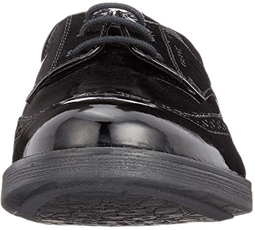 Geox JR AGATA D Zapatos De Cordones Brogue Mujer, Negro (Black), 40 EU