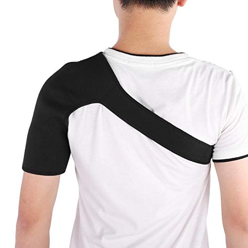 Guoshiy Envoltura de Hombro, Resistente y Relajada Envoltura de compresión para el Hombro, Hombro Derecho portátil Duradero para el Hueso del Cuello del Hombro Izquierdo(Left Shoulder)