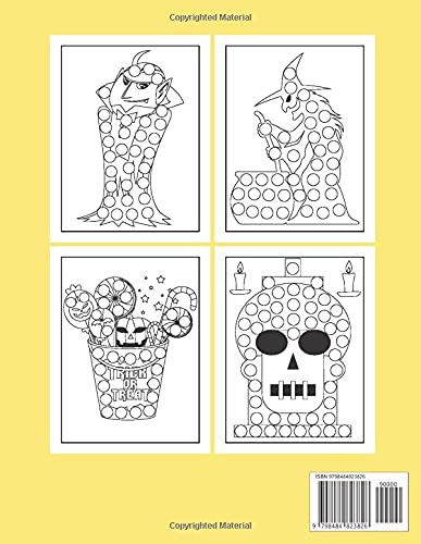 halloween coloring book for kids: this Book are great for Kids Ages 3 And Up Halloween Dot marker line art