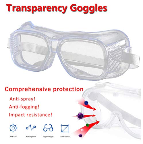 Hcqqy--Gafas De Seguridad Para Adultos Gafas Protectoras De Plástico Blandas De Alta Definición Con Protección Blanda Protectoras Antivaho Y A Prueba De Salpicaduras