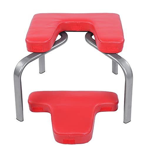 Headstand Chair, Yoga Chair Head Stand Taburete Silla Banco Banco de inversión Headstander Fitness Kit Rojo