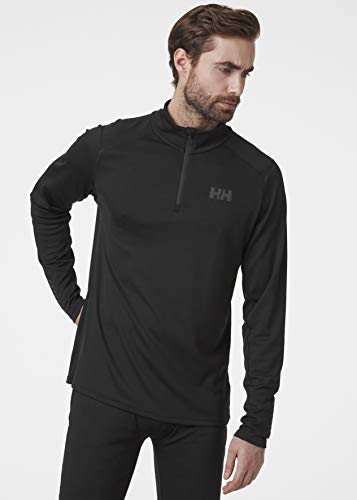 Helly Hansen Lifa Active 1/2 Zip Sueter Media Cremallera, Hombre, Black, L