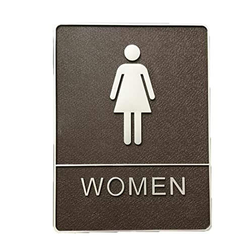 HHOSBFSS Signo de Aseo de Hombres y Mujeres de Braille 3D con Caracteres gráficos táctiles Blancos elevados estándar (Color : Man)