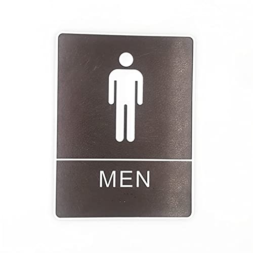 HHOSBFSS Signo de Aseo de Hombres y Mujeres de Braille 3D con Caracteres gráficos táctiles Blancos elevados estándar (Color : Man)