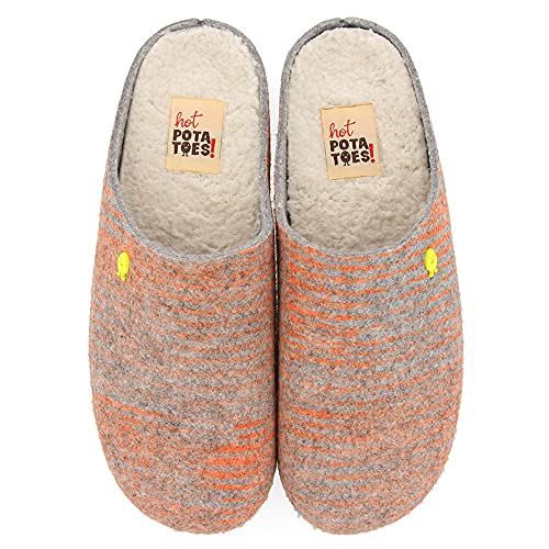 HOT POTATOES KREUTTAL, Pantuflas Hombre, Naranja, 46 EU