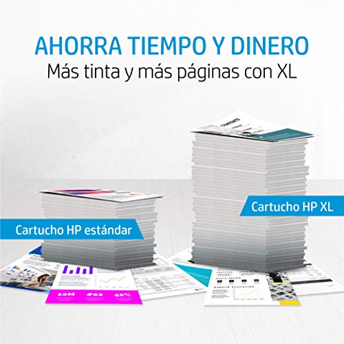 HP 301XL CH563EE, Negro, Cartucho de Tinta de Alta Capacidad Original, Compatible con impresoras de inyección de tinta HP DeskJet, OfficeJet, ENVY