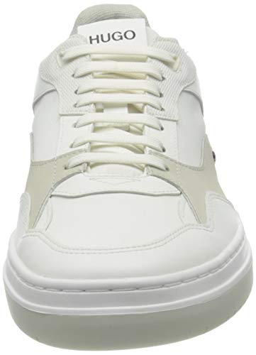 HUGO Switon_Tenn_puna, Zapatillas Hombre, Color Blanco Abierto, 42 EU