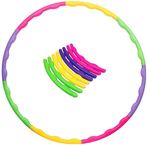 Hula Hoop Niña, Aro de Ejercicio Físico Ajustable Desmontable para Gimnasia, Baile, Juegos, Adelgazar para Niños y Niñas (65cm)