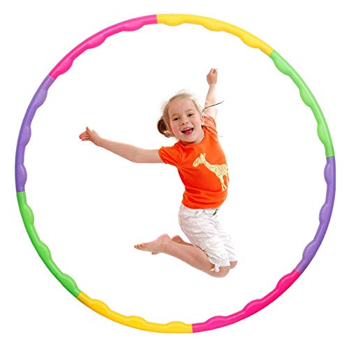 Hula Hoop Niña, Aro de Ejercicio Físico Ajustable Desmontable para Gimnasia, Baile, Juegos, Adelgazar para Niños y Niñas (65cm)