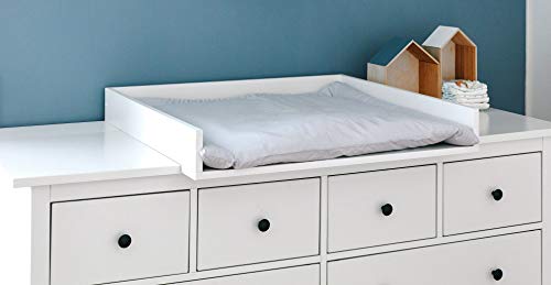 I Love My Kid Cambiador de bebé para cómoda Amplia hemnes, Blanco, 160 cm (Paquete de 1)