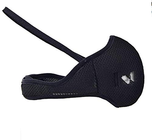 IDAWEN Sport Fashion Mascarilla Deportiva IDAWENMASK 2.0 - con Filtro de Nanofibras del CSIC - Máscara de Deporte de Cierre con Velcro - Mascarilla Lavable - Color Negro - Talla XL