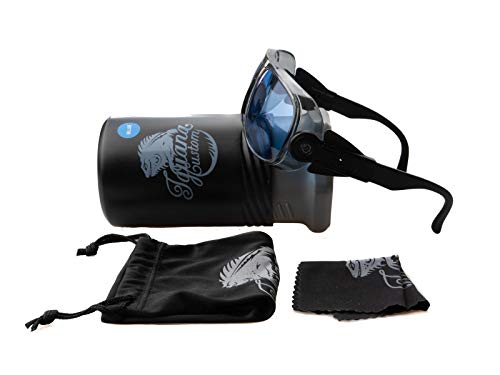 IGUANA CUSTOM CLOTHES Gafas fotocromáticas estilo vintage de protección para moto, bici, montaña, seguridad, lentes policarbonato irrompibles, tratamiento anti-vaho, se oscurecen con el sol (Azul)