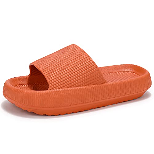 incarpo Unisex Chanclas y Sandalias de Piscina Para Mujer Zapatillas Casa Hombre Verano Pantuflas de baño,Naranja,38/39