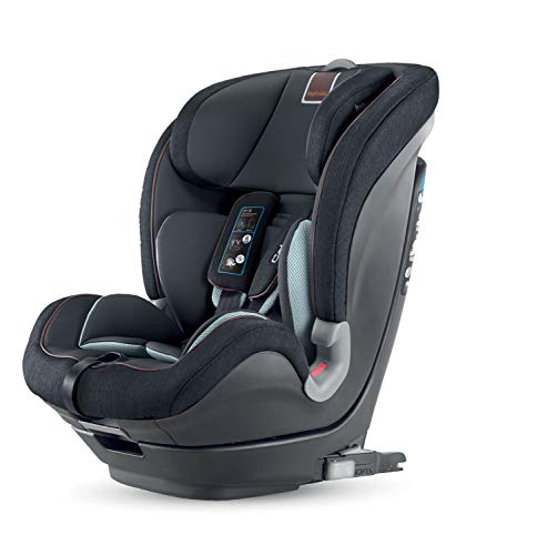 Inglesina Caboto- Silla de auto, para niños de 1 a 12 años, color negro