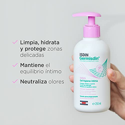 ISDIN Germisdin Higiene Íntima, Gel suave de uso diario, 250 ml