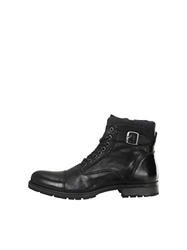 JACK & JONES JFWALBANY Leather STS, Chukka Boots Hombre, Gris(Anthracite Anthracite), 43 EU