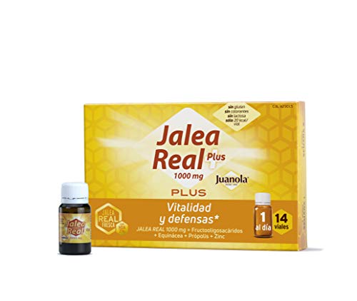 JUANOLA Jalea Plus, Complemento alimenticio con jalea real fresca, 14 Viales